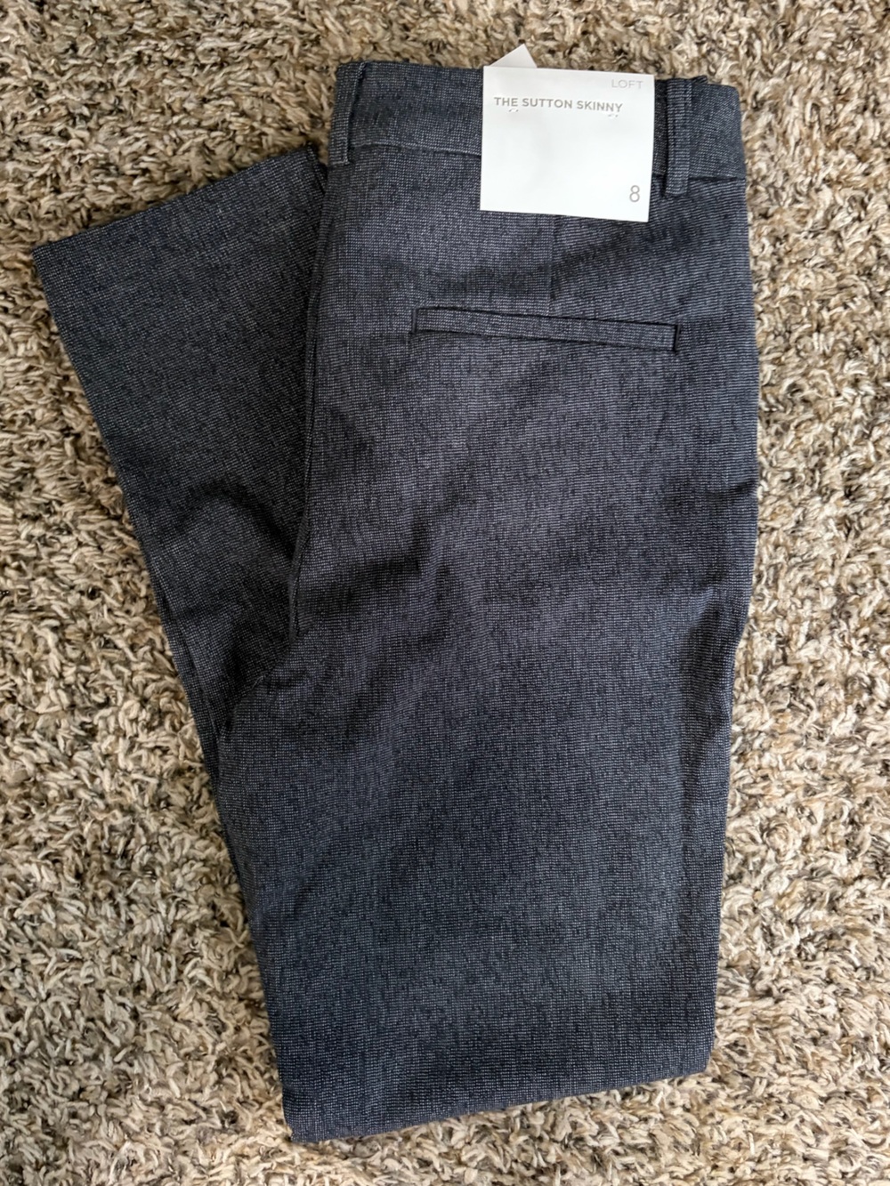 LOFT Dark Charcoal Dress Pants
